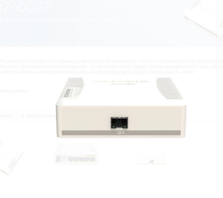 Switch Mikrotik CSS106 5 Porturi Gigabit cu SFP - imagine 4