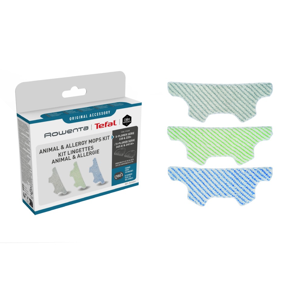 Kit 3 Mopuri Rowenta ZR294001 - Curățare Superioară