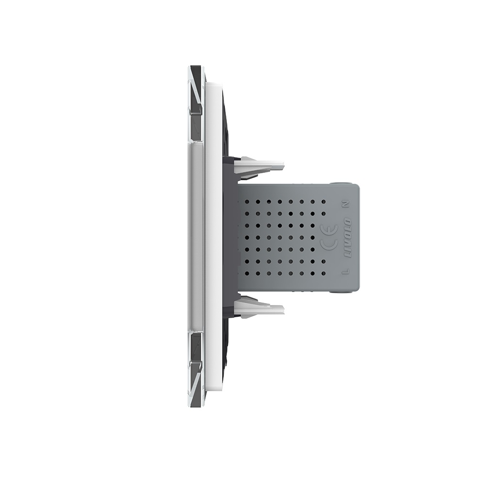 Priza USB-A + USB-C Livolo cu Rama din Sticla, 20W - imagine 10