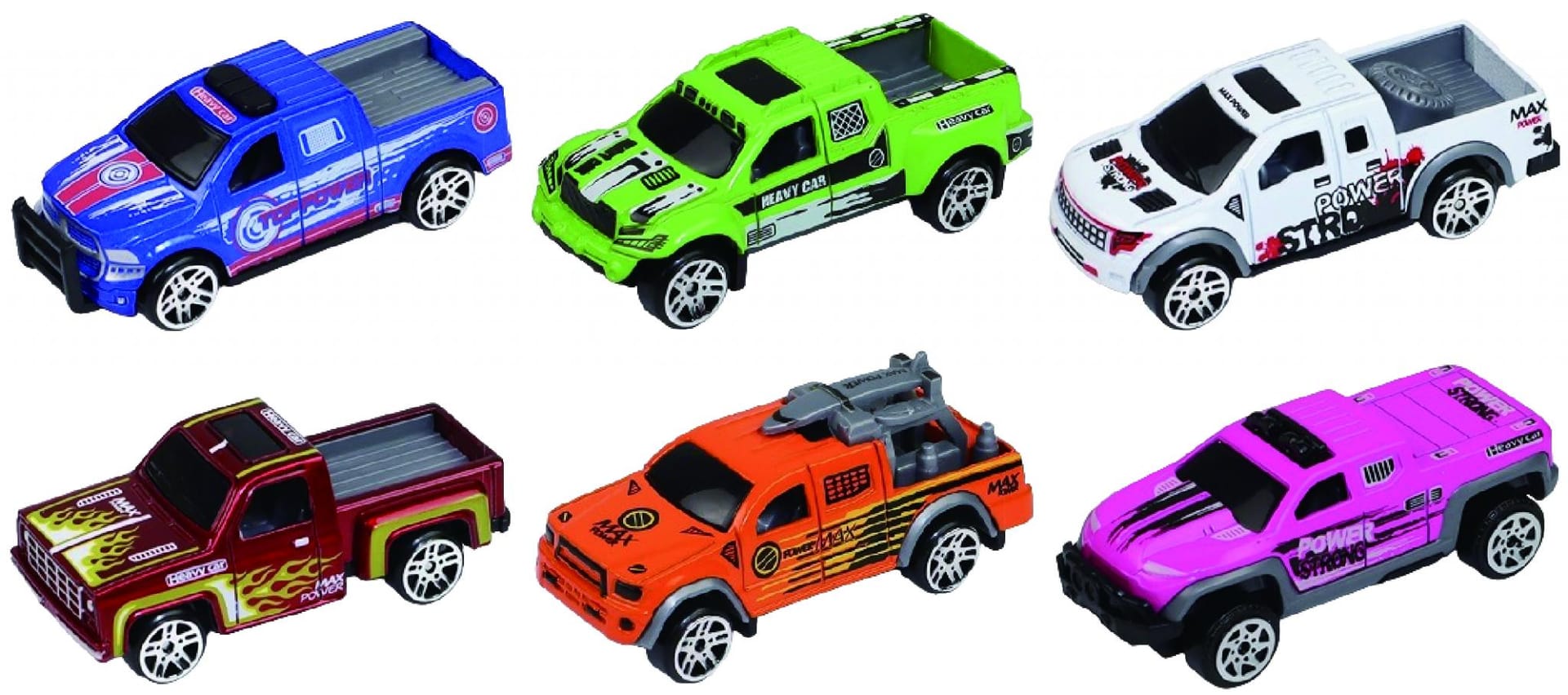 Set 3 Camionete Die Cast 1:64 - Cevodle, Mașinuțe Metal Rezistent - imagine 3