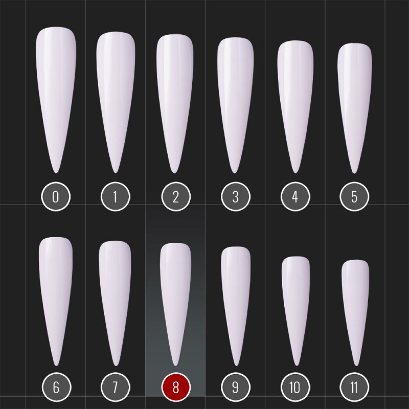 Tipsuri Nail Art Nr. 8 Nailshop - 10 Bucăți