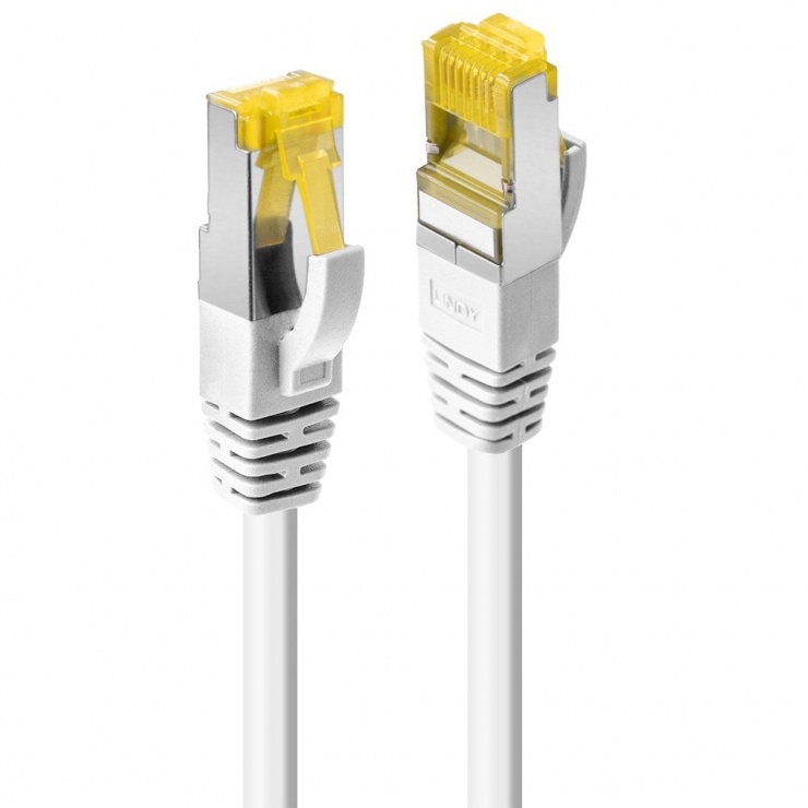 Cablu Lindy Cat.7 S/FTP 5m Alb, 600MHz, LSZH - imagine 1