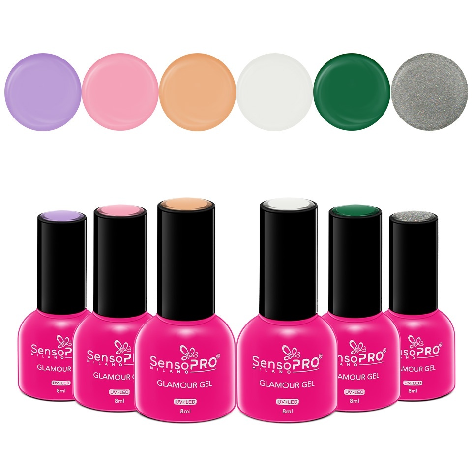 Set 6 Oje Semipermanente SensoPRO Milano