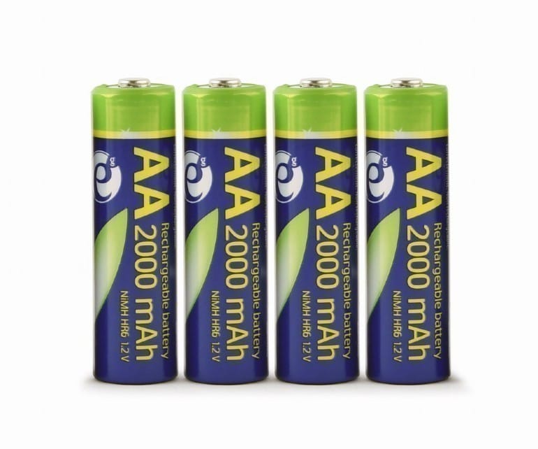 Acumulatori AA Gembird 2000mAh NiMH - Set 4 bucăți - imagine 2