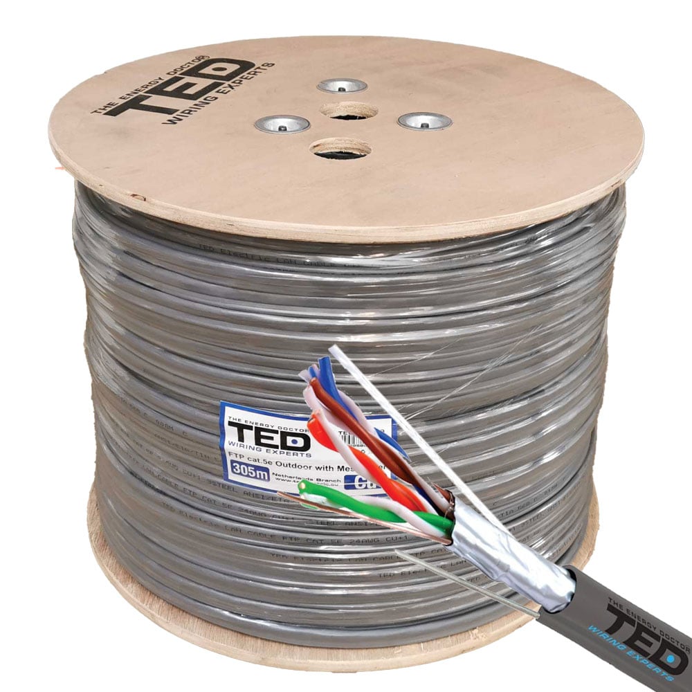 Cablu CAT5e TED 305m - Performanță Gigabit