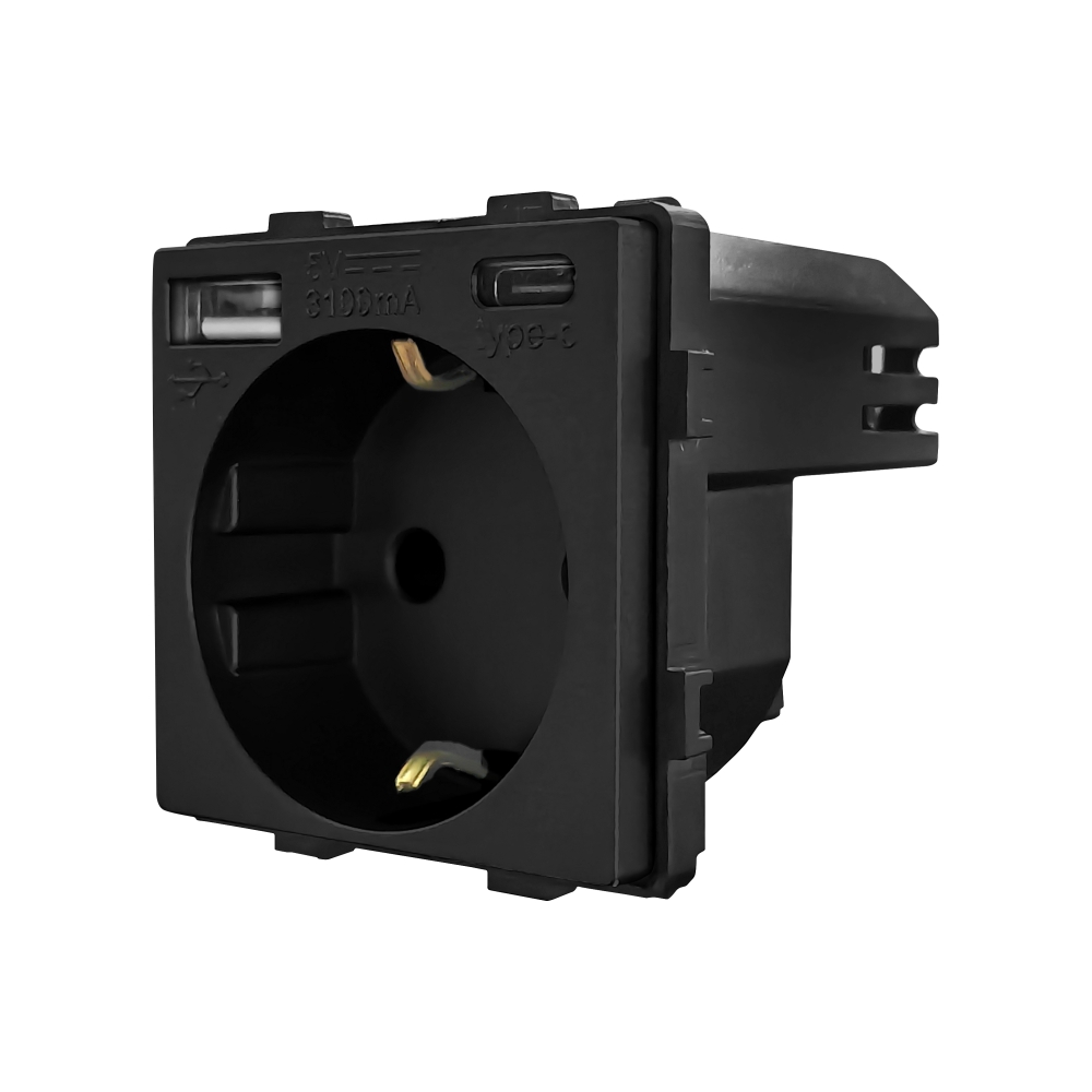Modul Priza + USB-A + USB-C 20W LUXION - imagine 8