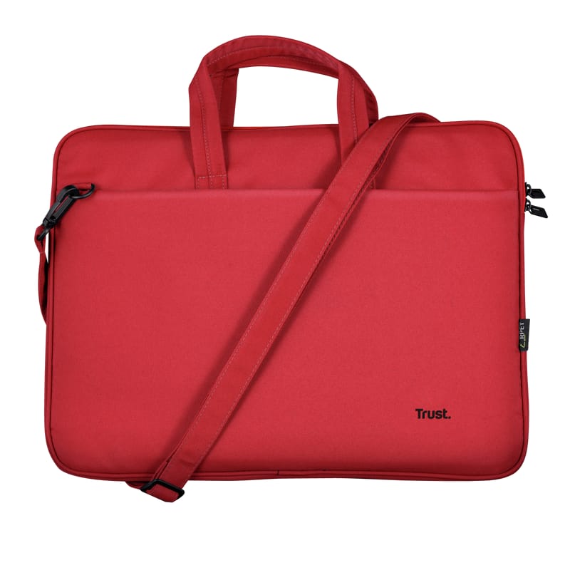 Geanta Laptop Trust Bologna 16" ECO - Roșu, Poliester Rezistent - imagine 3