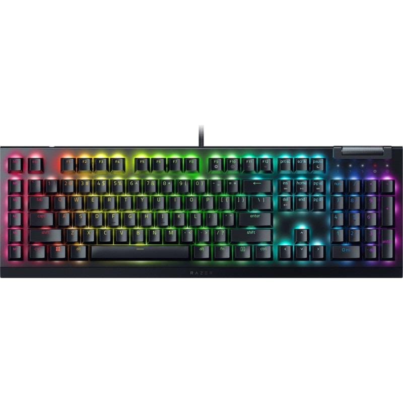 Tastatura Gaming Razer BlackWidow V4 X Yellow Switch US - imagine 2