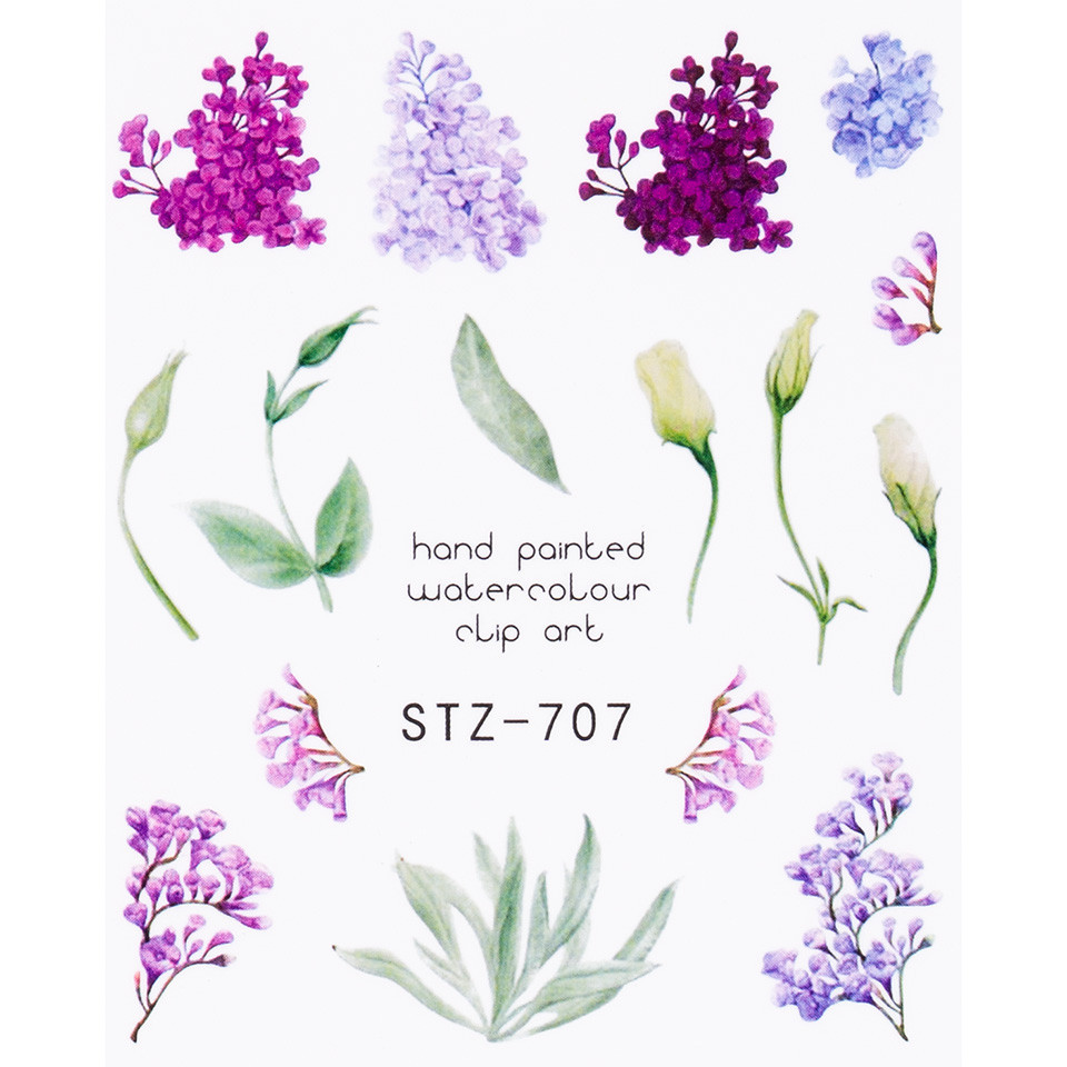 Tatuaj Unghii LUXORISE Flower Universe STZ-707