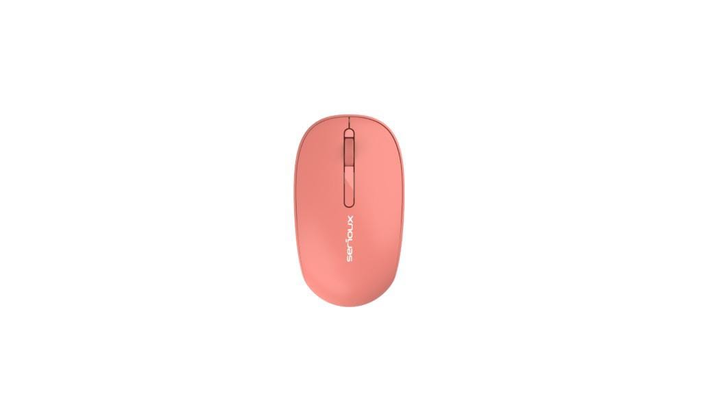 Mouse Wireless Serioux Spark 215 Portocaliu - Click Silentios - imagine 2