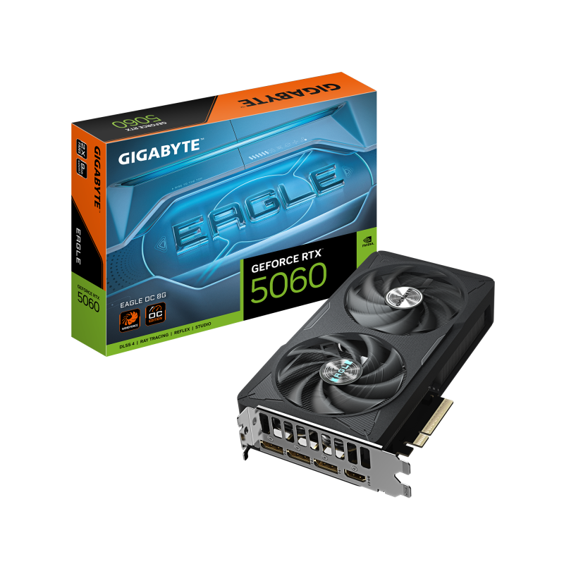 Placa Video RTX 5060 EAGLE OC 8GB GDDR7 Gigabyte - Gaming