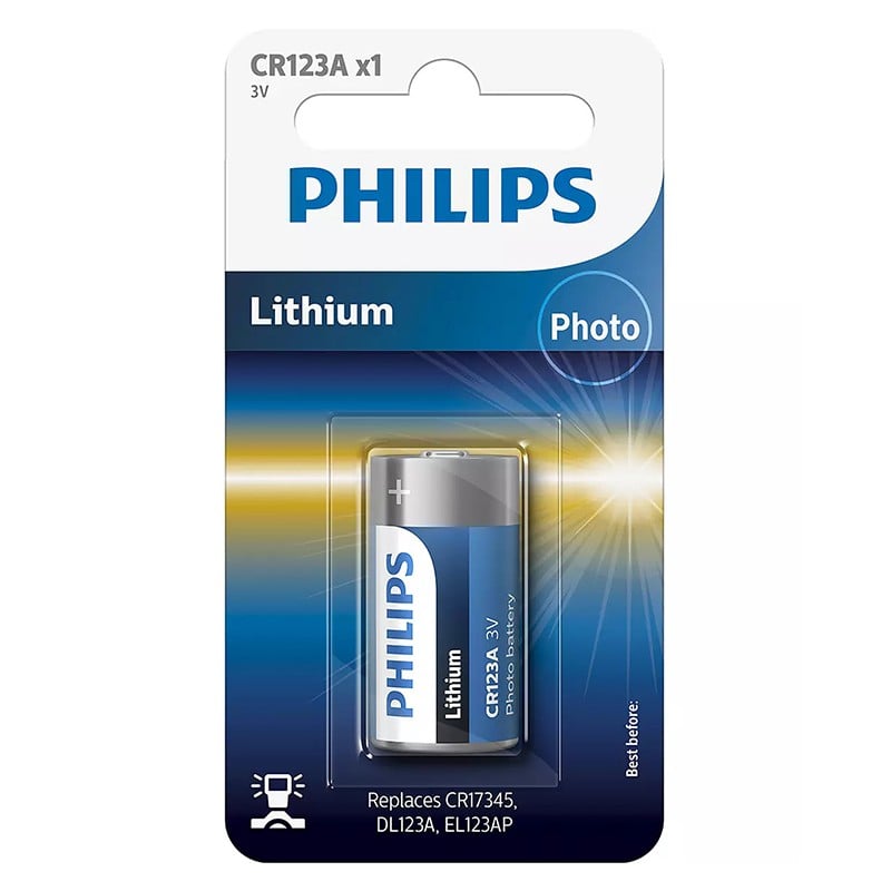Baterie Lithium Philips CR123A - Performanță Maximă
