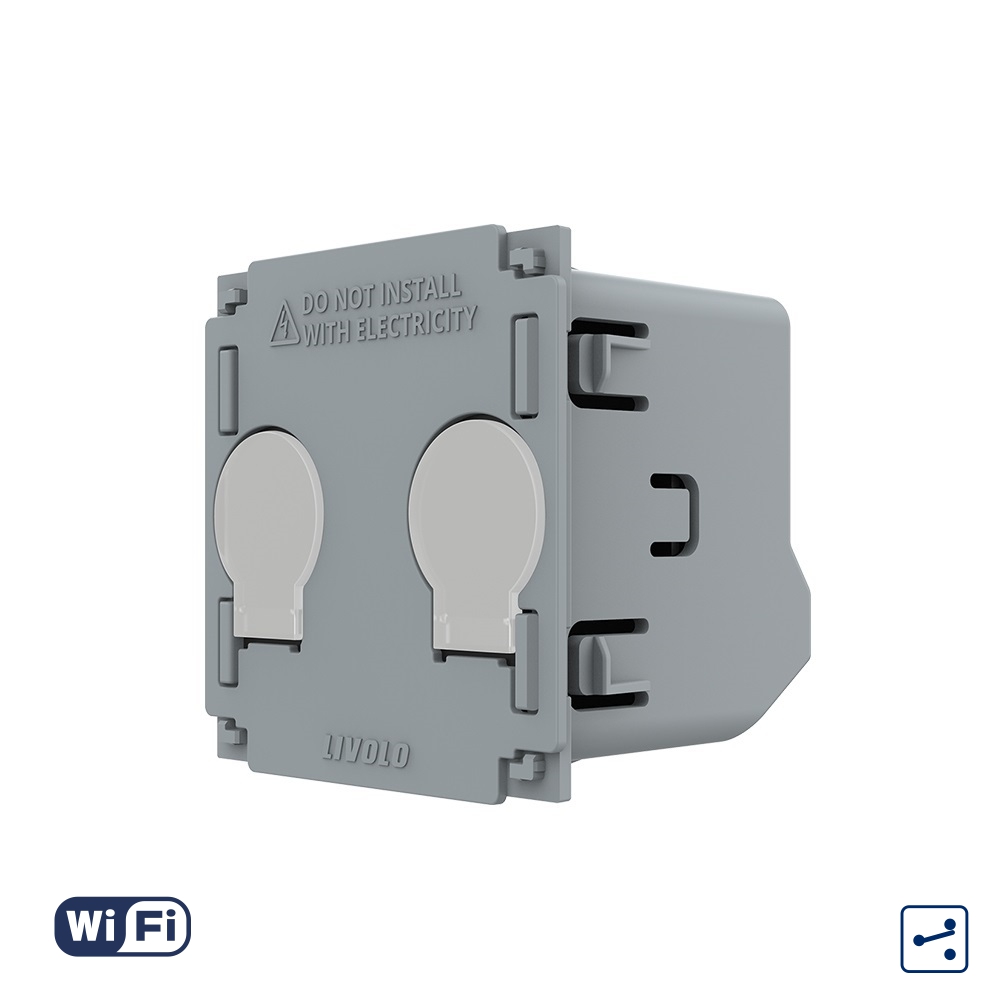 Modul Dublu Wi-Fi Livolo Touch, Cap Scara