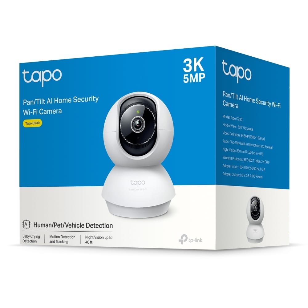 Cameră supraveghere TP-Link Tapo C230 WiFi 3K 5MP Pan/Tilt - imagine 20