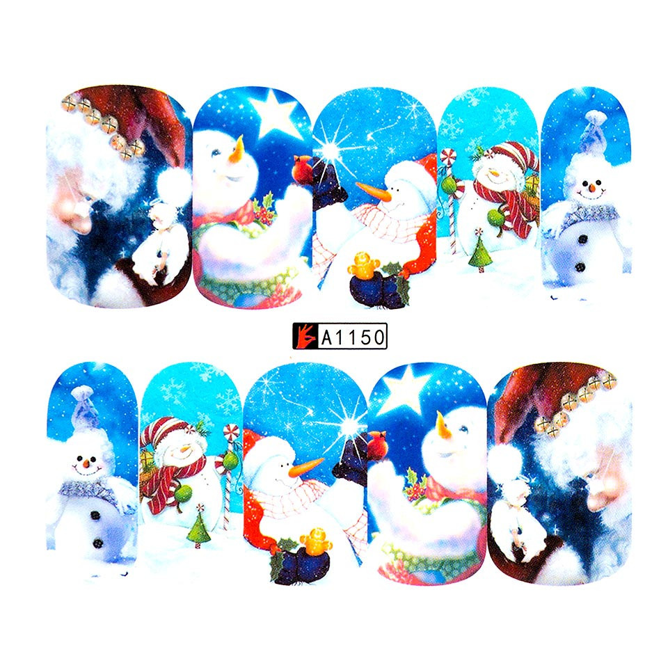 Tatuaj Unghii LUXORISE Snowmen Glare A1150