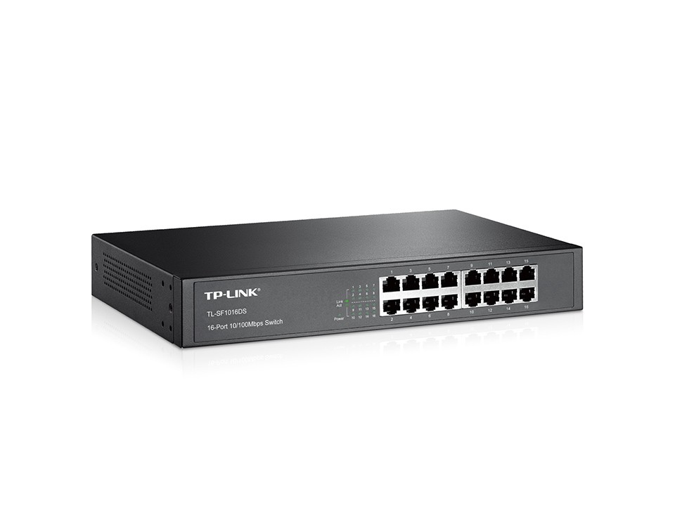 Switch TP-LINK TL-SF1016DS 16 Porturi Fast Ethernet - imagine 2