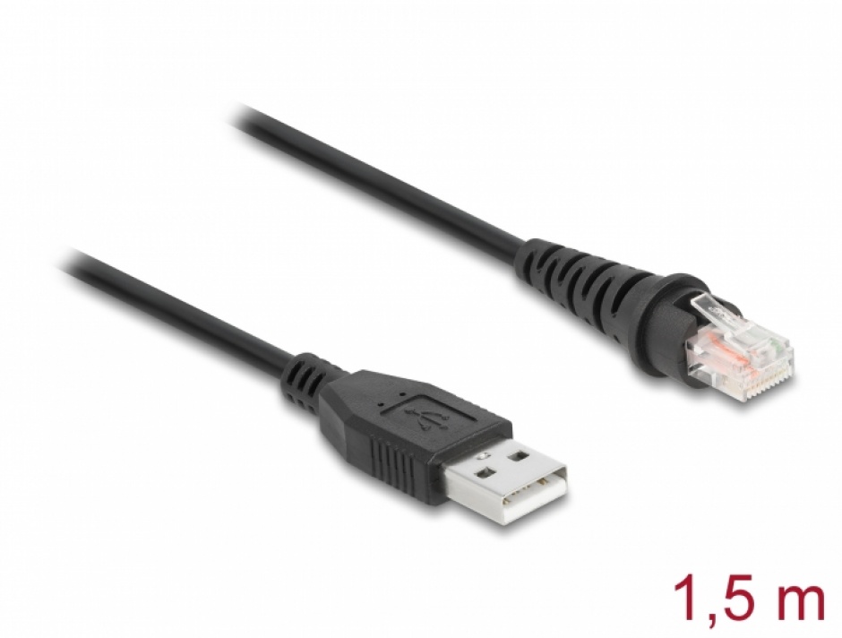 Cablu Delock USB-A la RJ50 1.5m pentru Cititoare