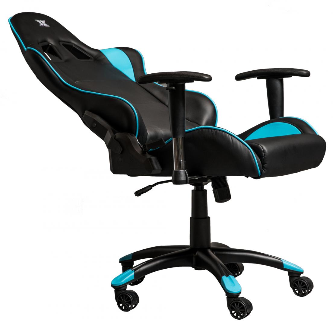 Scaun Gaming SERIOUX Torin Negru-Albastru - Până la 150kg - imagine 3