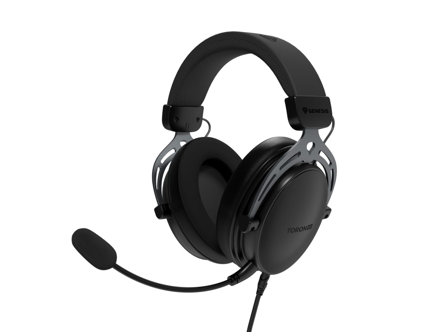 Casti Gaming Genesis Toron 531 - Microfon Detasabil, Negru - imagine 2