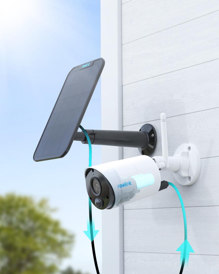Camera Supraveghere Reolink Argus Eco 3MP cu Panou Solar - imagine 2