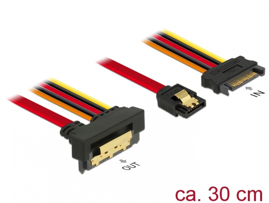Cablu Delock SATA 22 pini 6Gb/s, 30cm