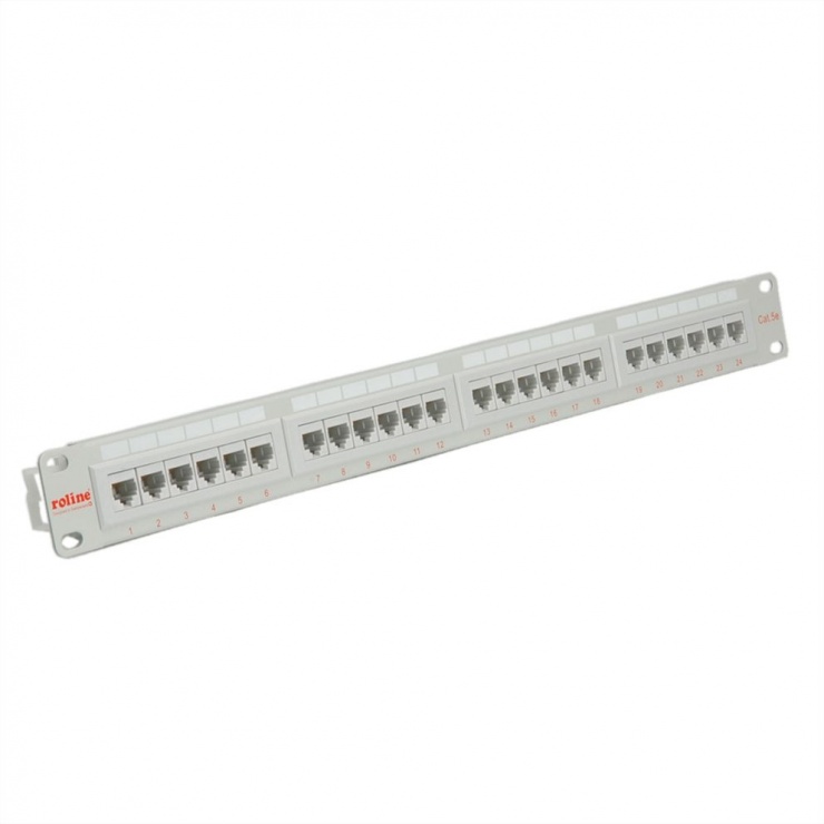 Patch Panel UTP Cat.5e 24 Porturi Roline