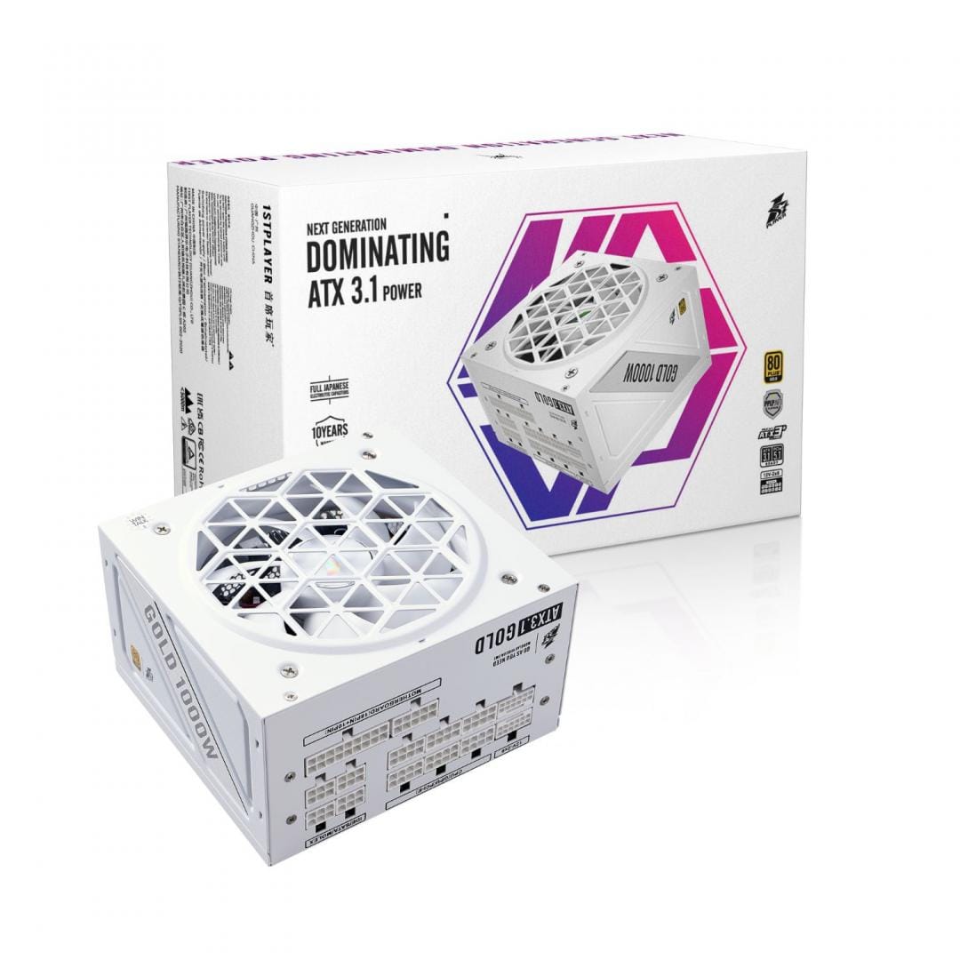Sursa PC 1stPlayer 1000W 80+ Gold Full Modular ATX 3.1 - imagine 2