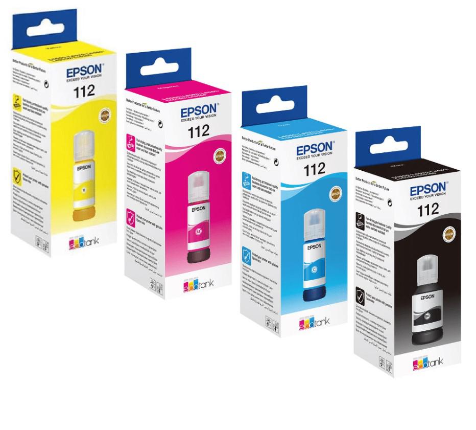 Cartuse Epson 112 EcoTank Multipack 4 Culori - 335ml Total