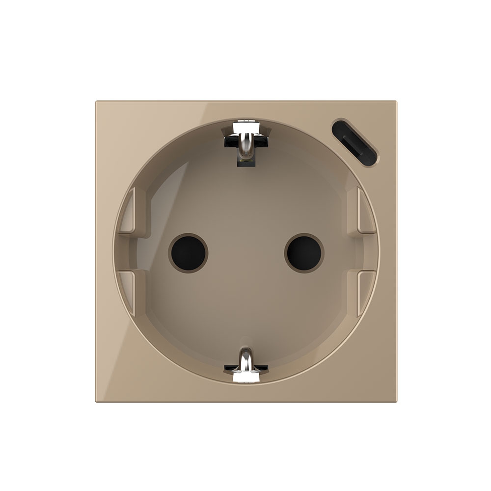 Priză Schuko + USB-C LIVOLO, Sticlă, 18W - imagine 10