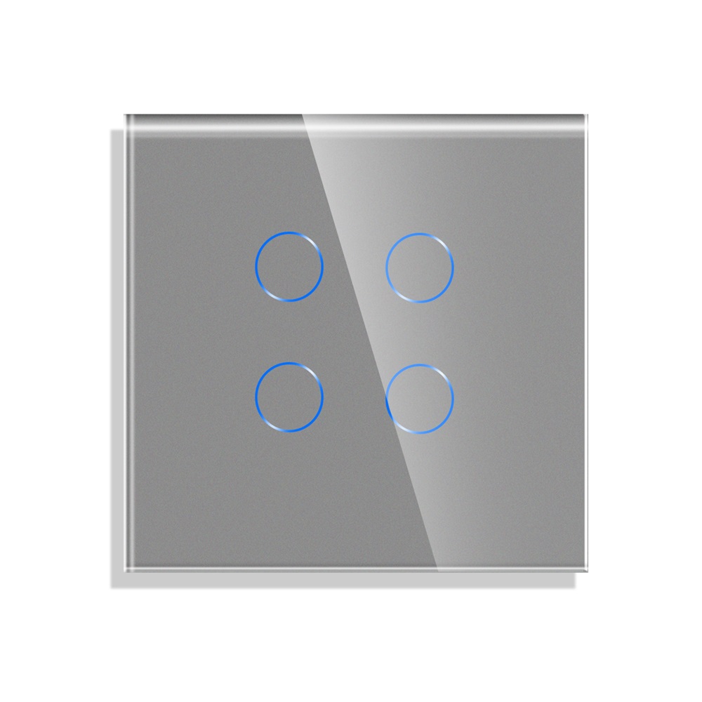 Panou Touch Sticlă Luxion, 4 Butoane, 86x86mm - imagine 4