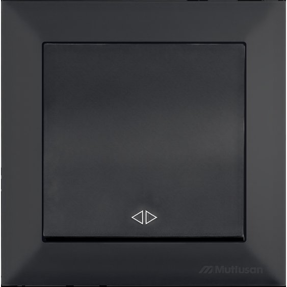 Întrerupător Mutlusan Candela Negru Catifea, 1 Modul