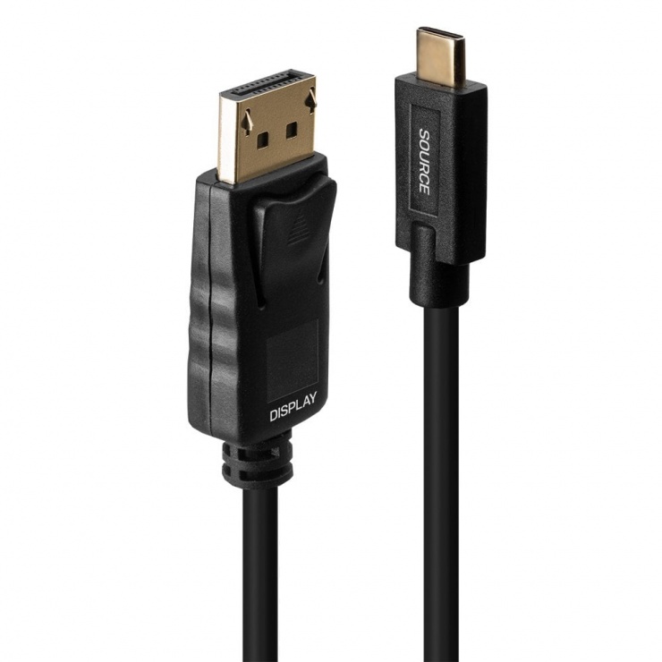 Cablu USB-C la DisplayPort 4K, Lindy, 10m