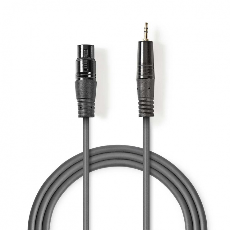 Cablu XLR la Jack 3.5mm Nedis, 1m, Balansat