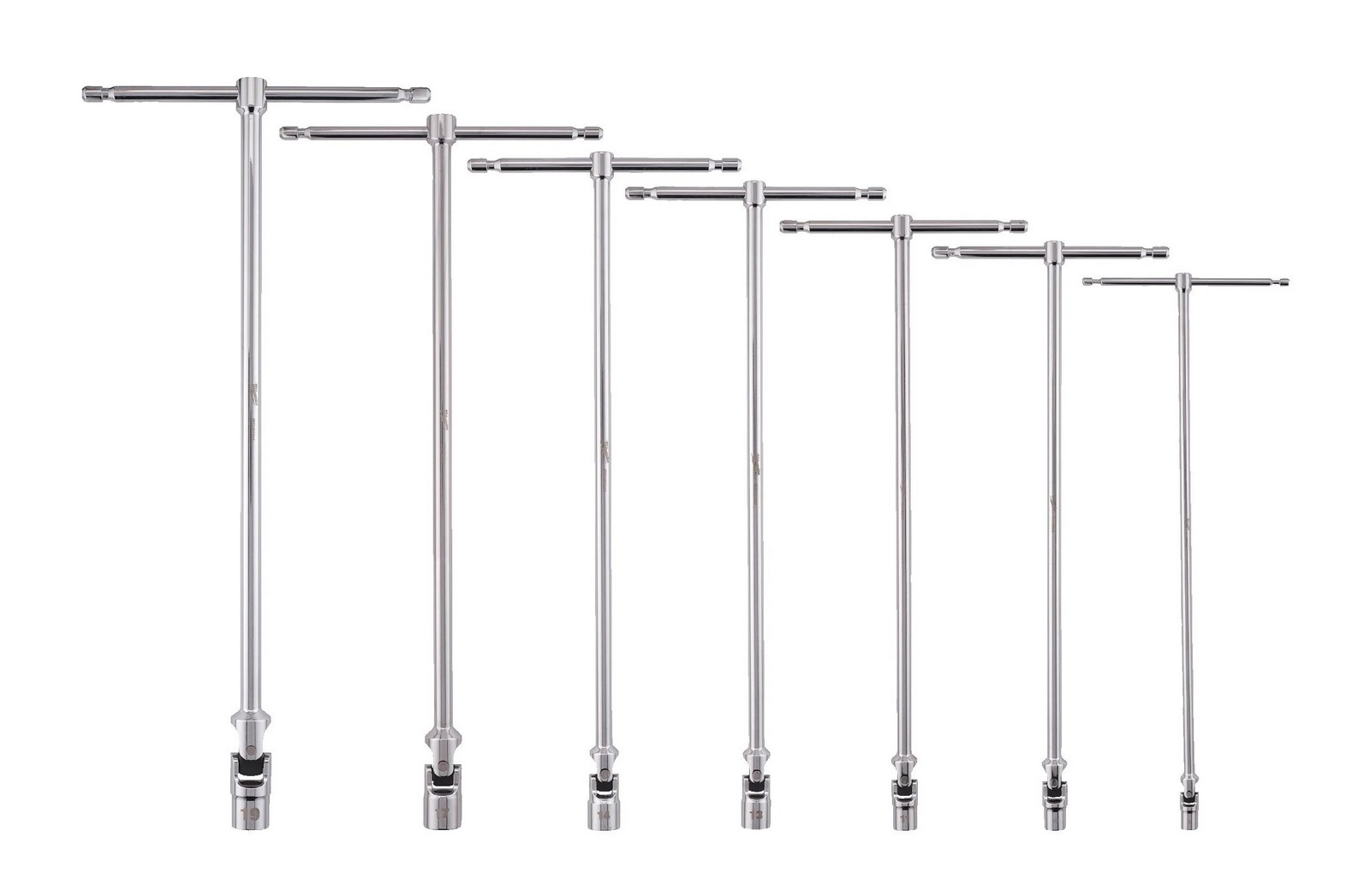 Set 7 Chei T Milwaukee cu Cap Pivotant 8-19mm