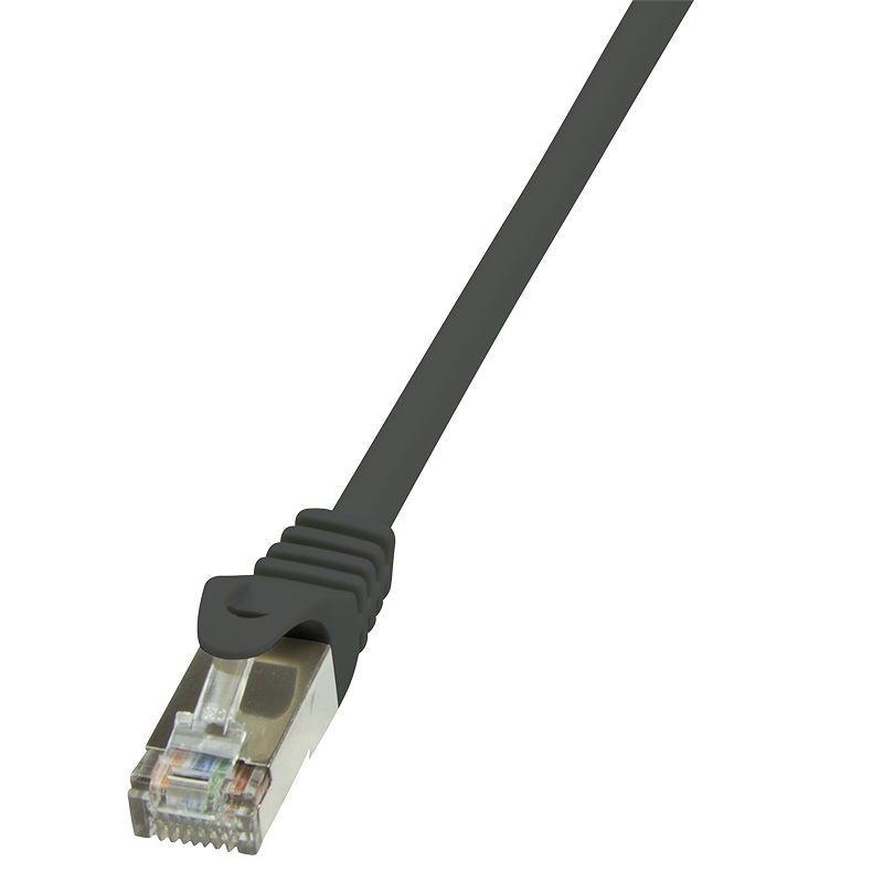 Patch Cord FTP Cat5e Logilink 0.5m Ecranat Negru