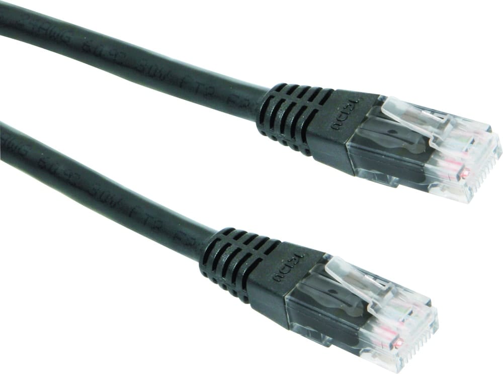 Cablu Patch Cord UTP Gembird Cat5e 2m Negru RJ45 - imagine 2