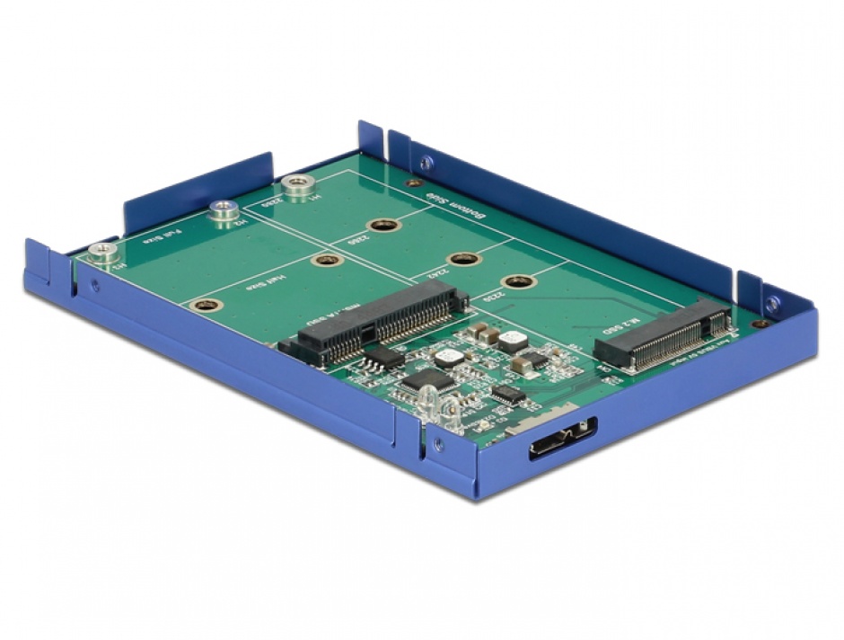 Adaptor Delock USB 3.1 la M.2/mSATA 2.5"