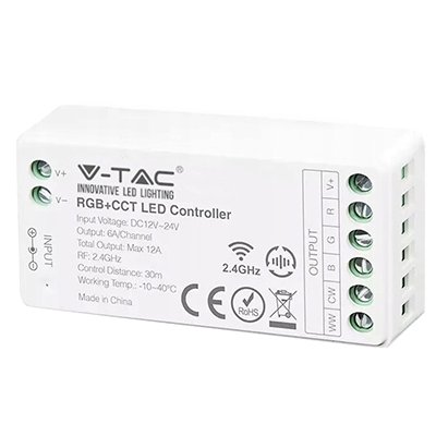 Controller banda LED RGB + alb V-TAC SKU-2913, 12-24V
