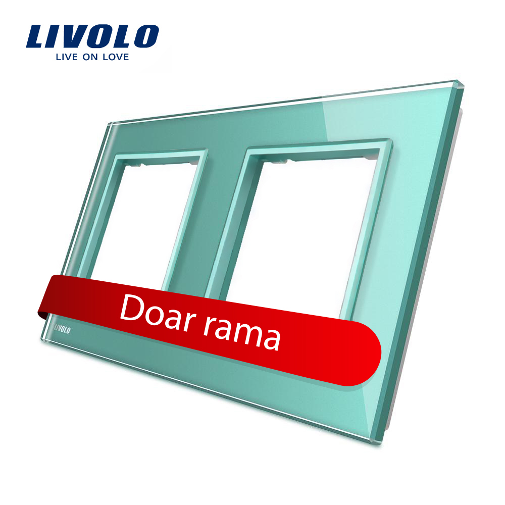 Ramă Priză Dublă Livolo, Sticlă Crystal - imagine 10