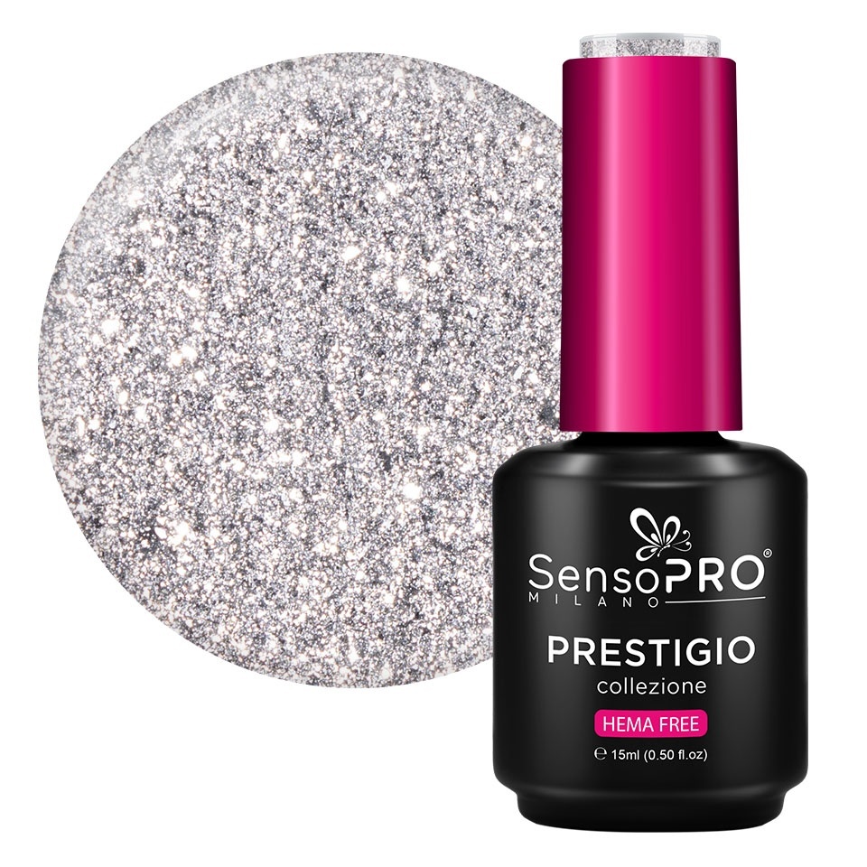 Oja Semipermanenta SensoPRO Silver Luxe 15ml Hema Free
