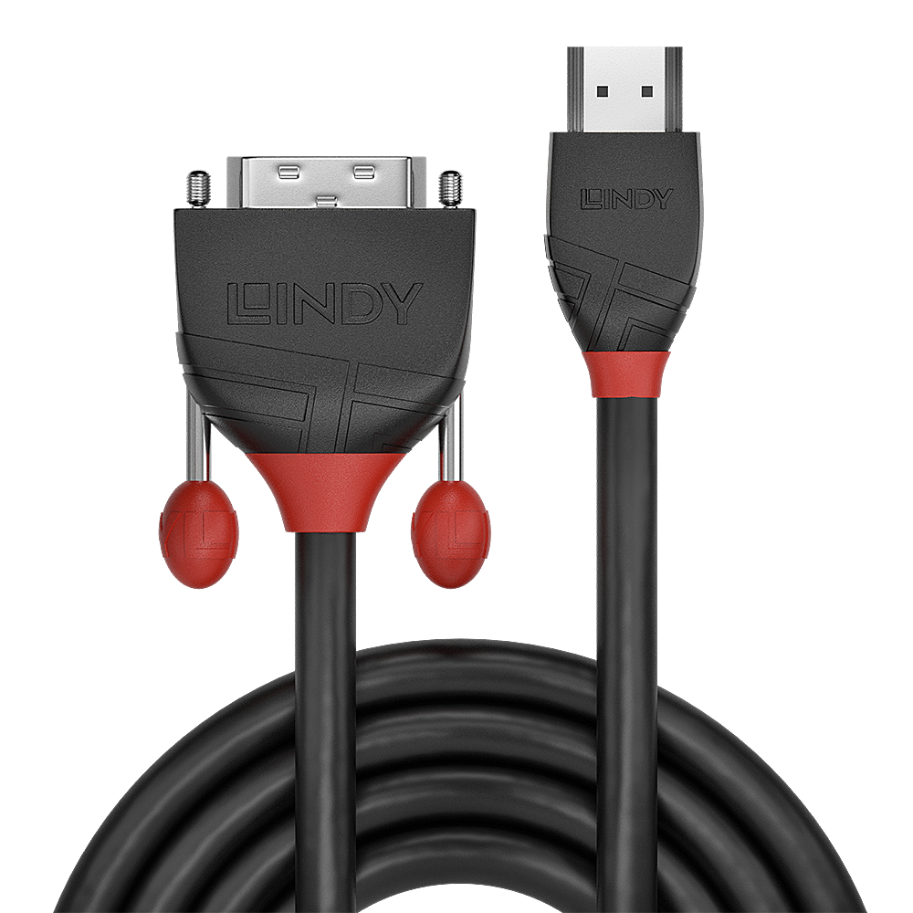 Cablu HDMI-DVI Lindy 5m 1920x1200@60Hz - Conectivitate Premium