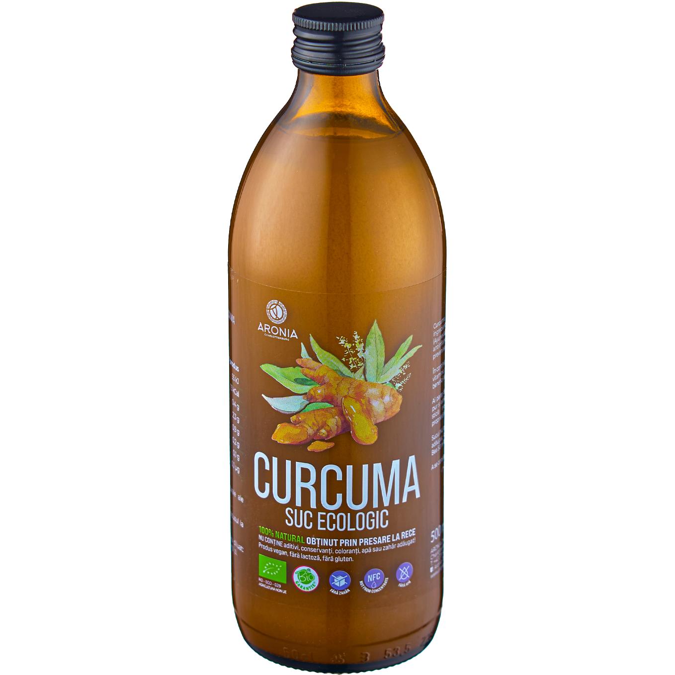 Suc Curcuma ECO 500ml - Detoxifiere Naturală Aronia - imagine 2