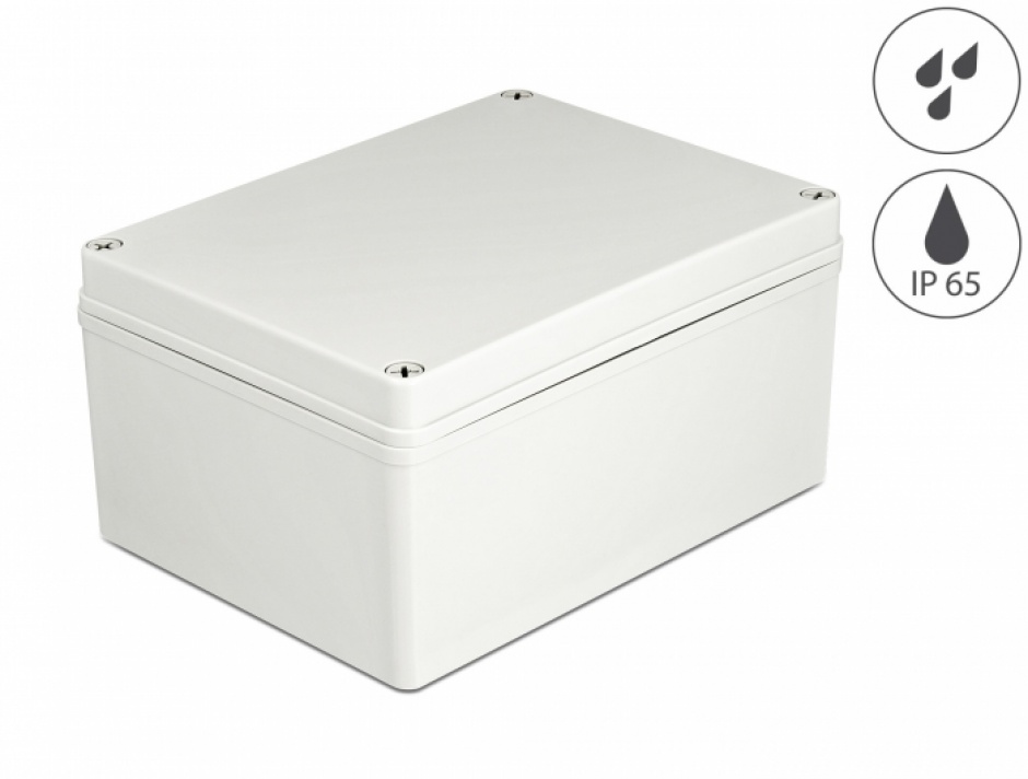Carcasă Instalare IP65 Delock, Waterproof, 200x150mm - imagine 1