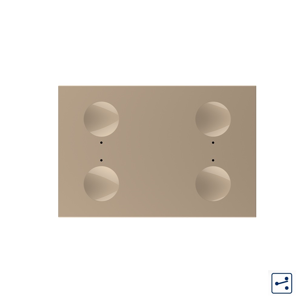 Modul Touch Livolo Cvadruplu Cap Scară | Standard Italian - imagine 8