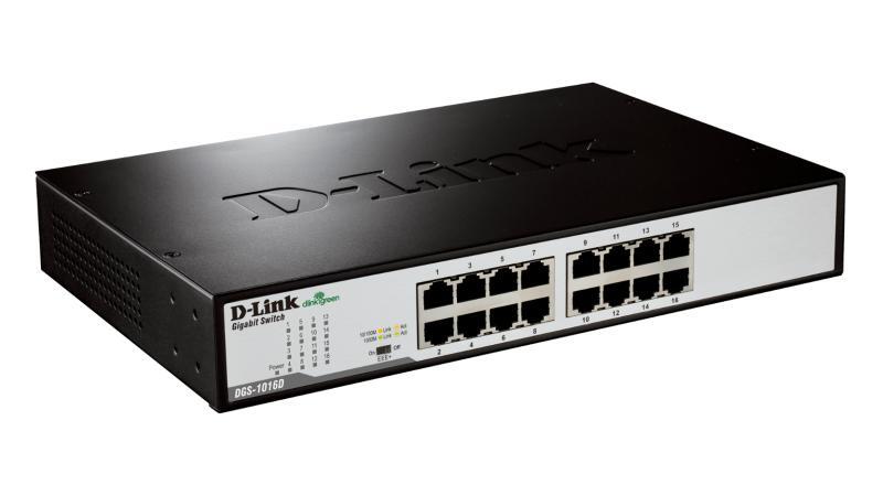 Switch D-Link DGS-1016D Gigabit 16 Porturi - Rețea Rapidă