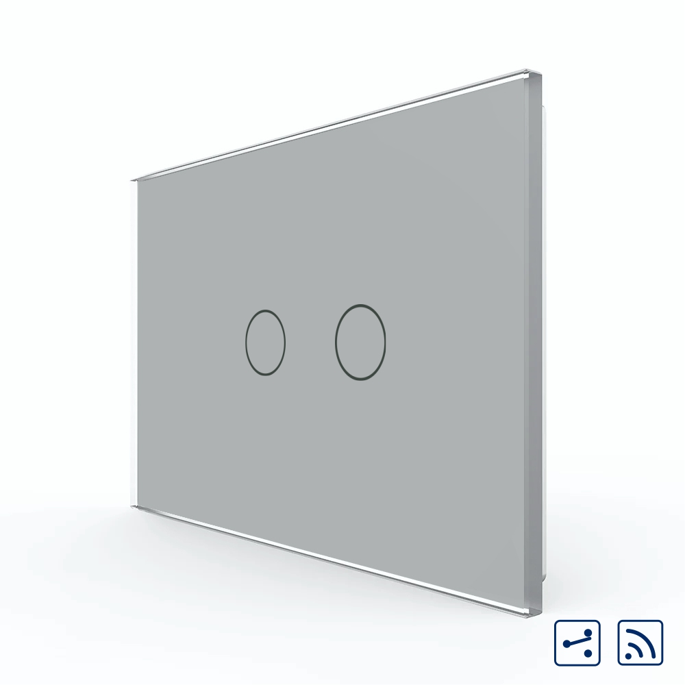 Intrerupator Dublu Touch Wireless Livolo Sticla - imagine 13