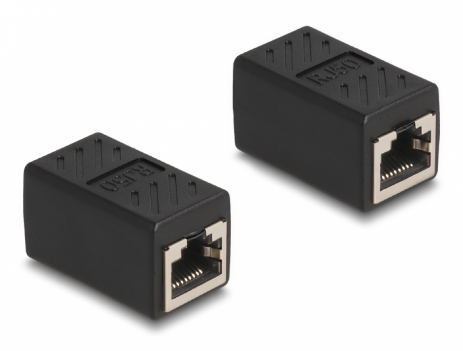 Cupla ecranată RJ50 M-M Delock, Negru