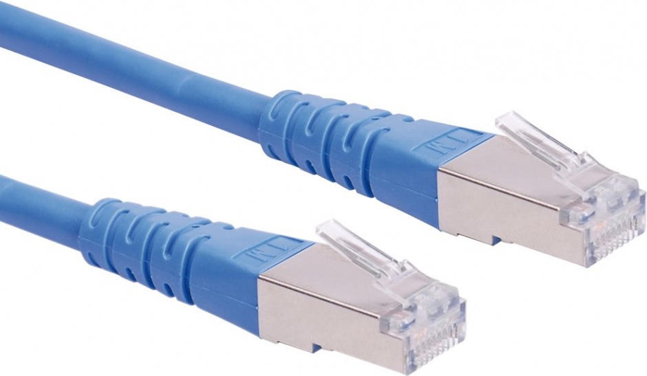 Cablu Roline SFTP Cat.6 0.3m Albastru