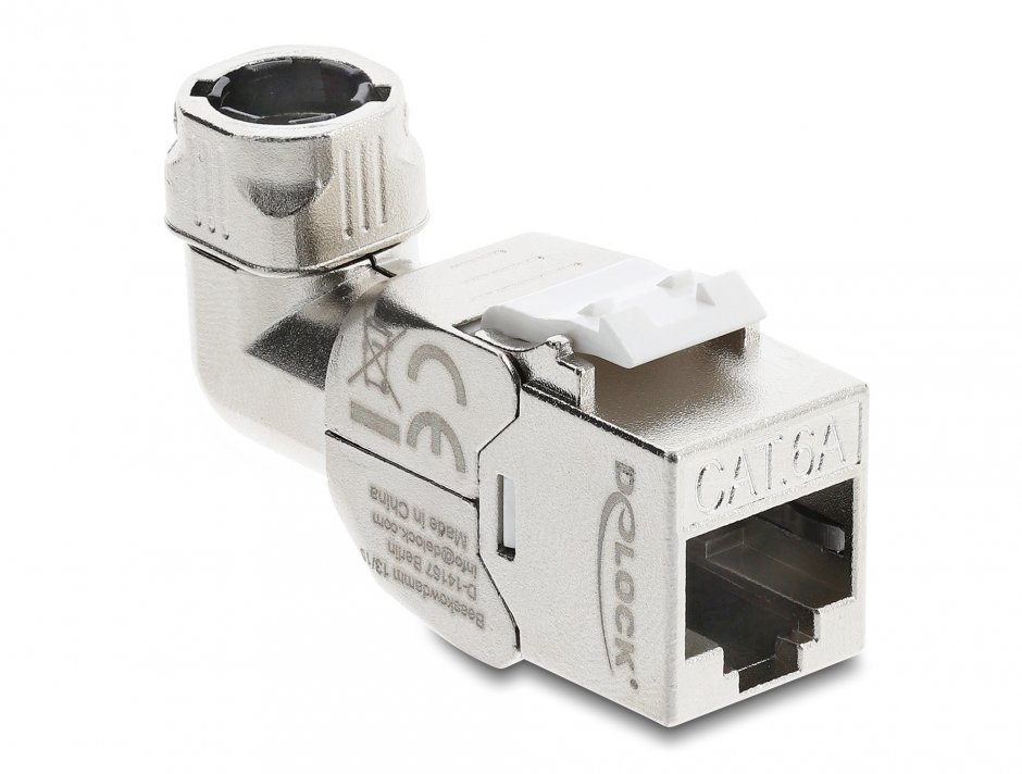 Keystone Delock RJ45-LSA Cat.6A Unghi 90° Tool-Free