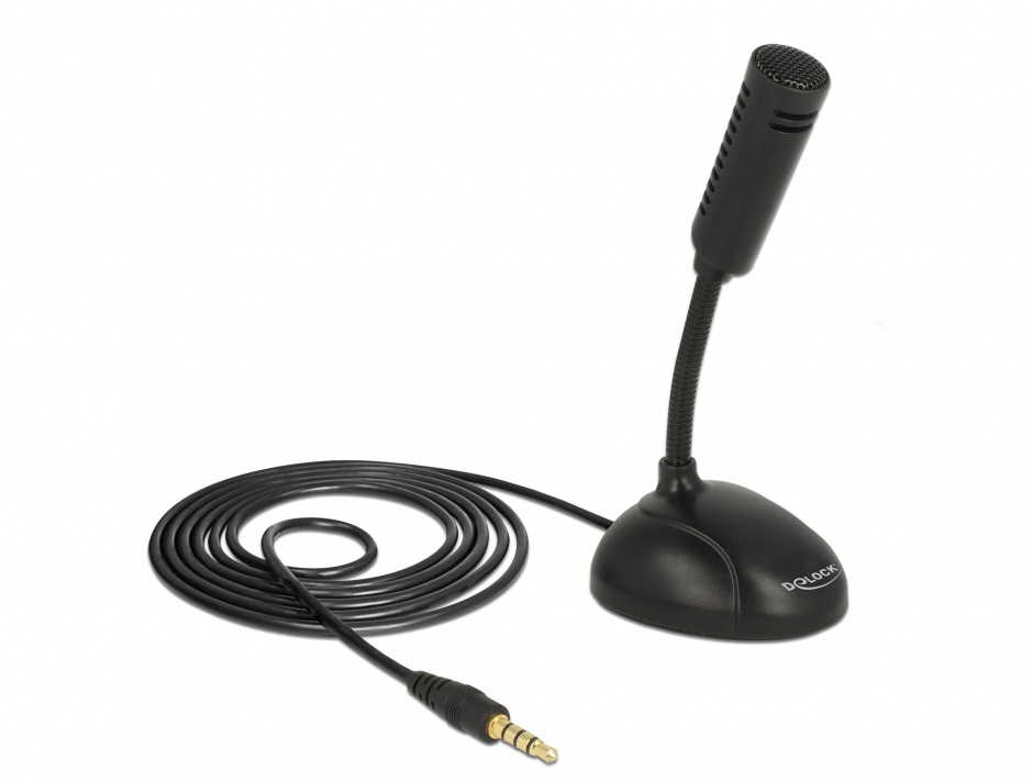 Microfon Delock Omni-Directional Flexibil Jack 3.5mm